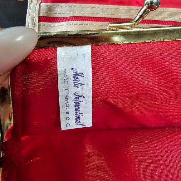 Red Velcro Old School Wallett pockets change purse UNISEX - Picture 4 of 8